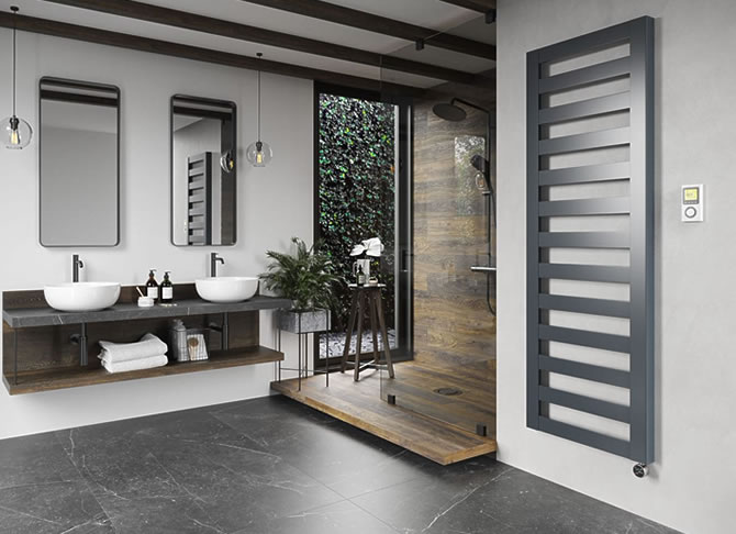 Rasp bathroom design radiator